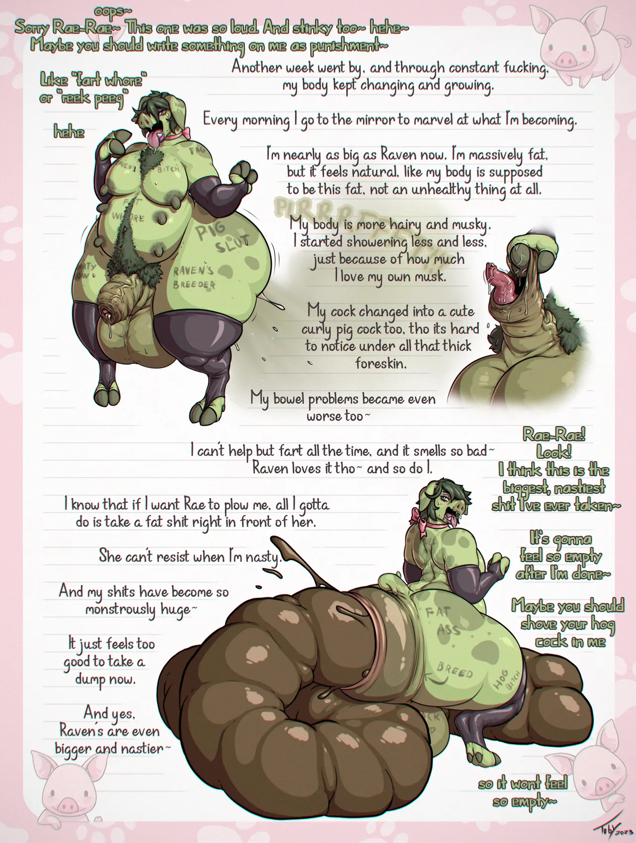 Beast Boy's Piggy Diary page 7 full