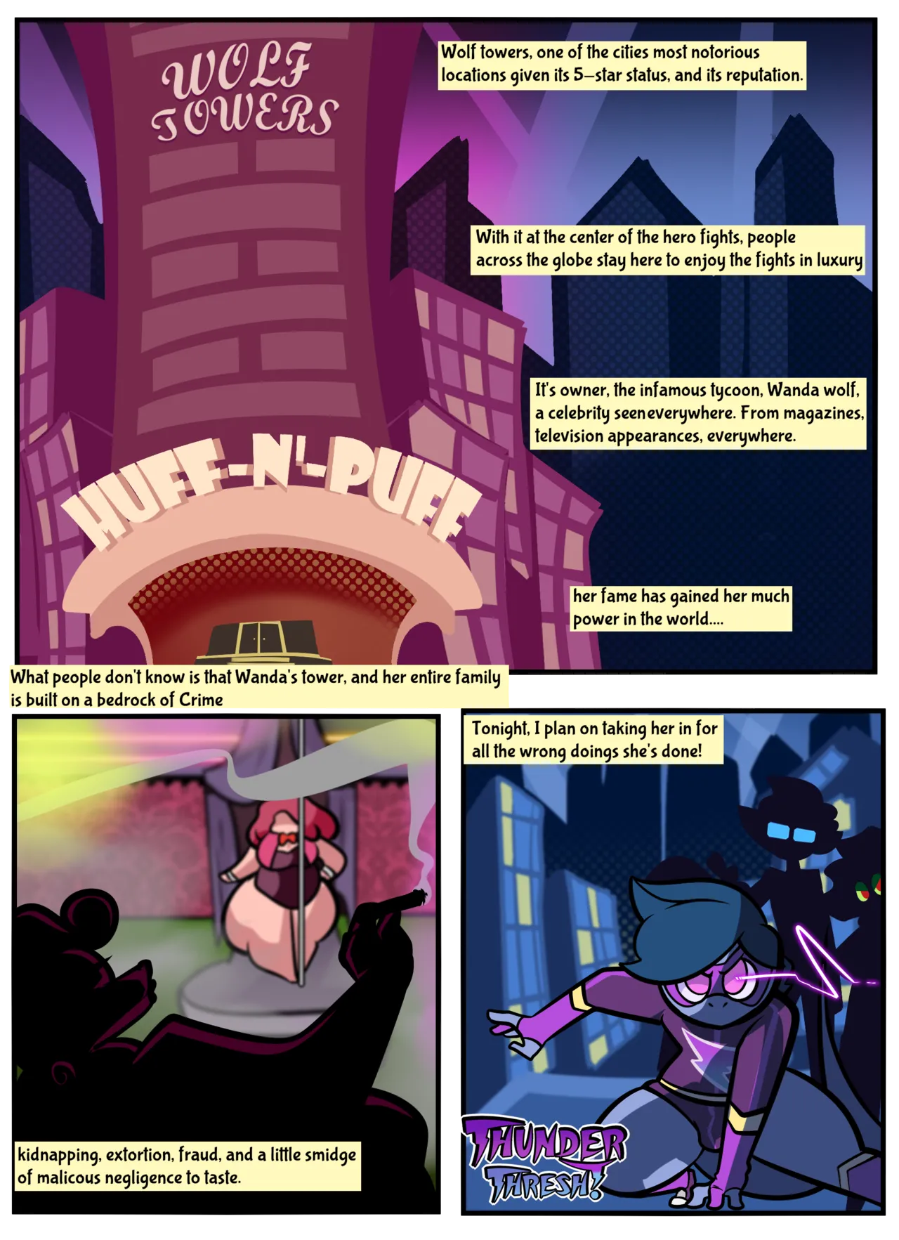 Thunder Thresh vs. Wanda Wolf page 1 full