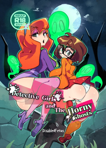 Detective girls and The Horny Ghost cover