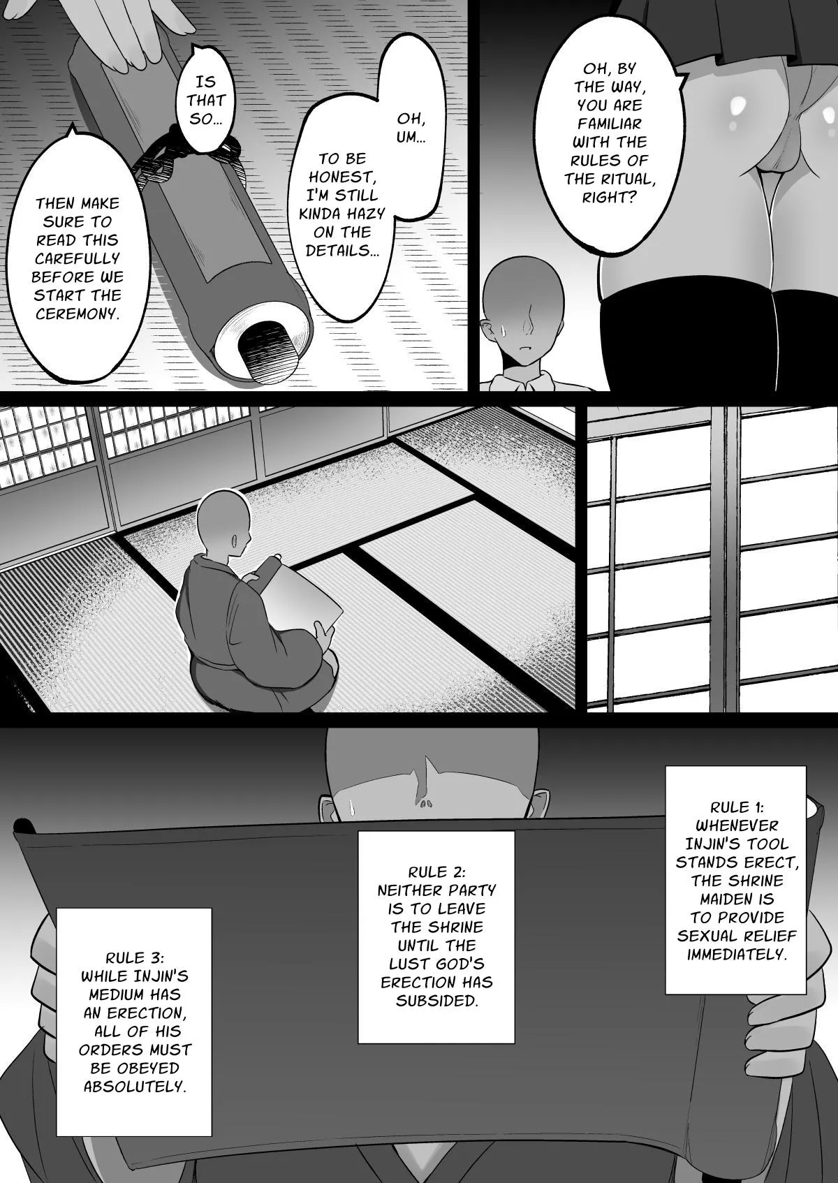 Shrine Maidens of Injin: Mating Ritual With 2 Busty Miko Sisters, Locked in the Lust God's Shrine! page 5 full