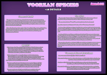 Voorean Species Sheet cover