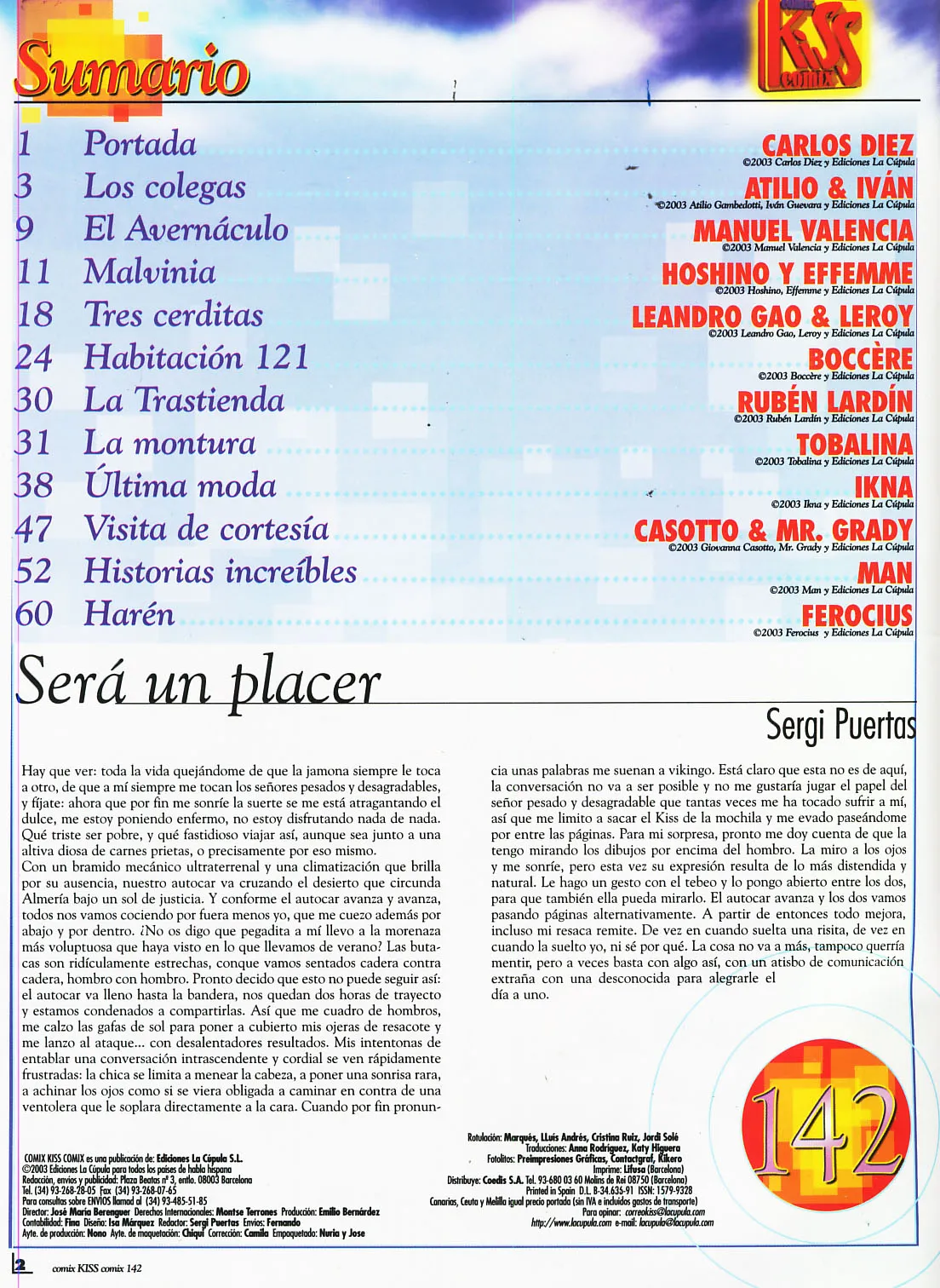 Kiss Comix #142 page 2 full