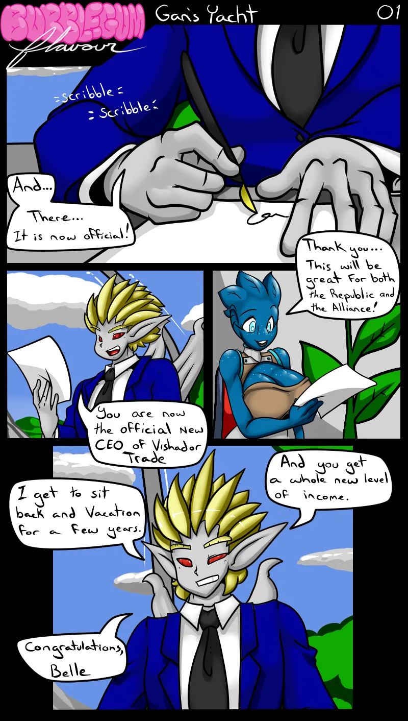 Bubblegum Flavour: Gan's Yacht page 1 full