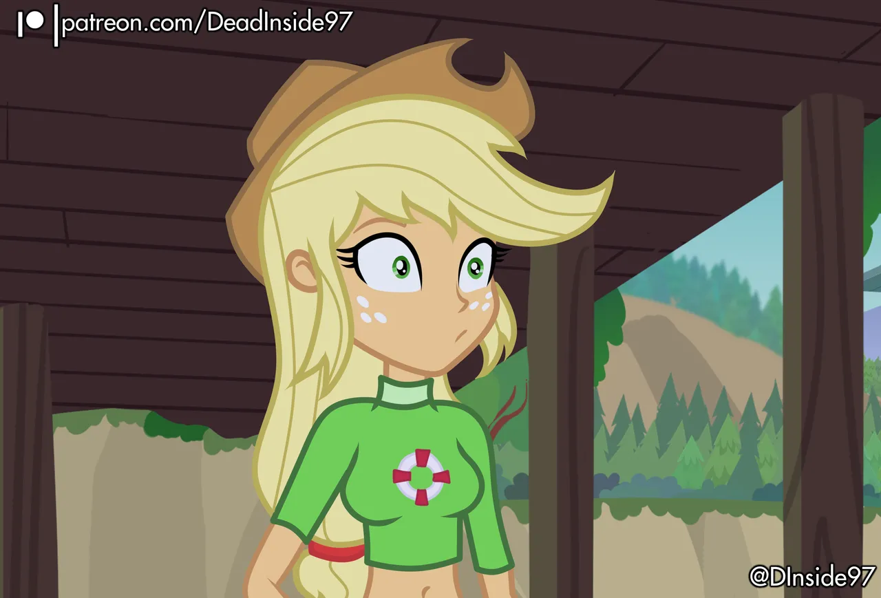 Lifeguard Applejack x Rainbow Dash page 2 full