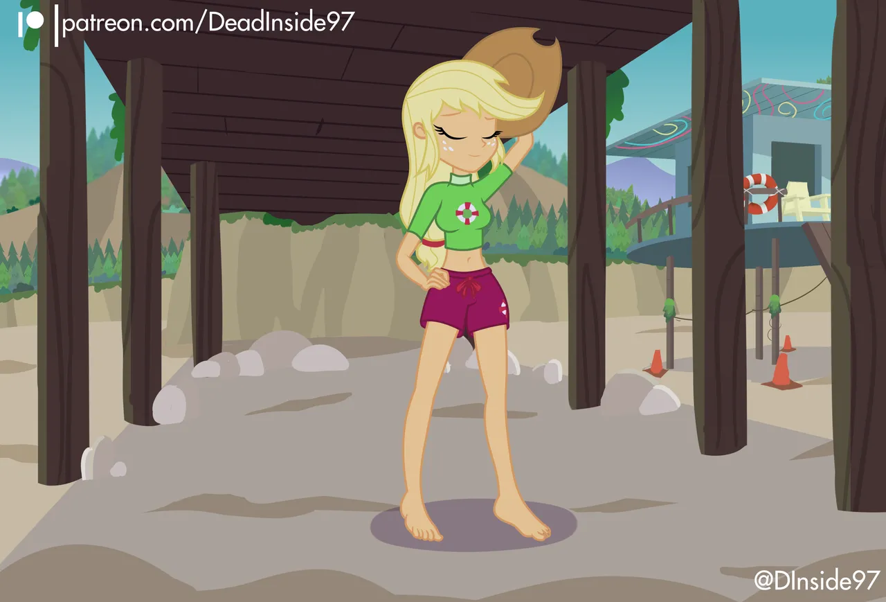 Lifeguard Applejack x Rainbow Dash page 4 full