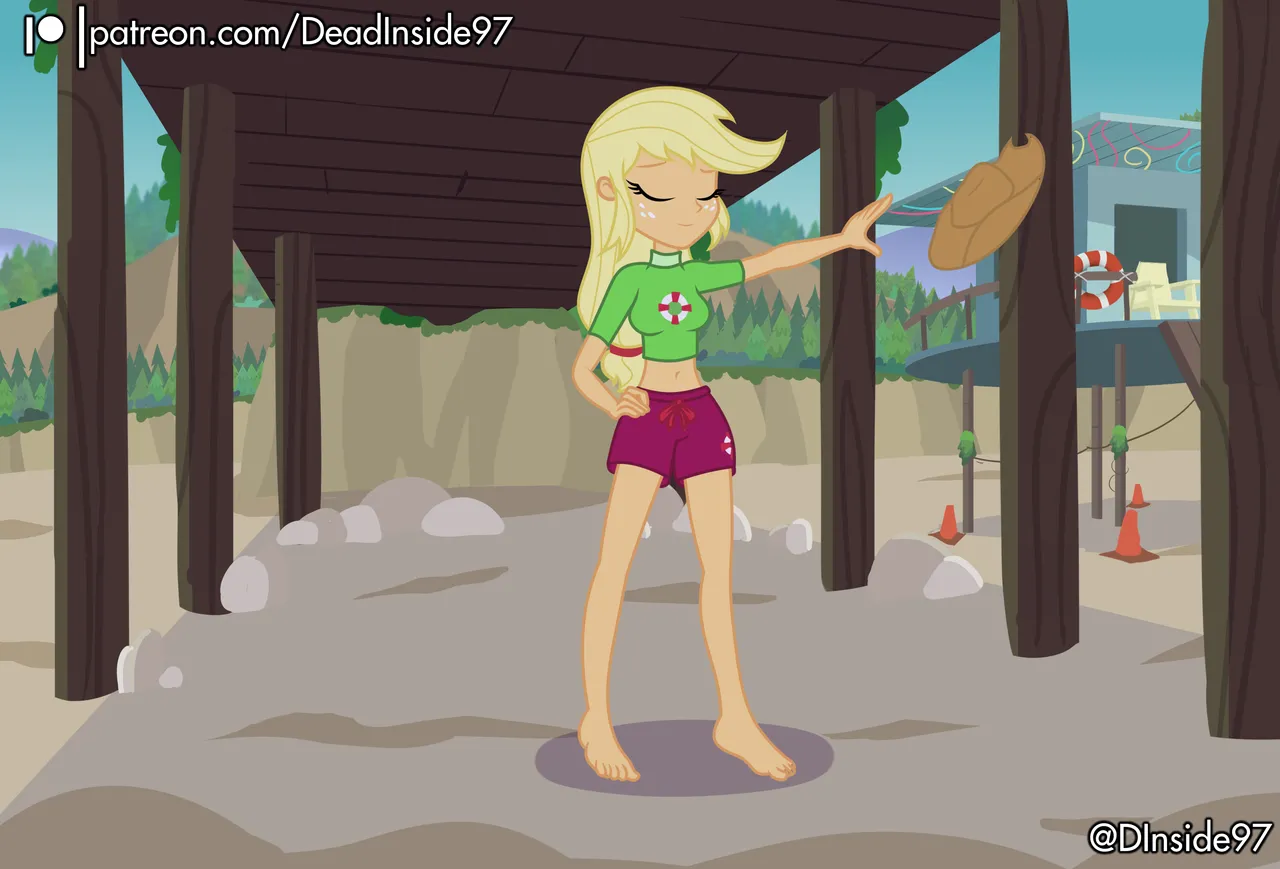 Lifeguard Applejack x Rainbow Dash page 5 full