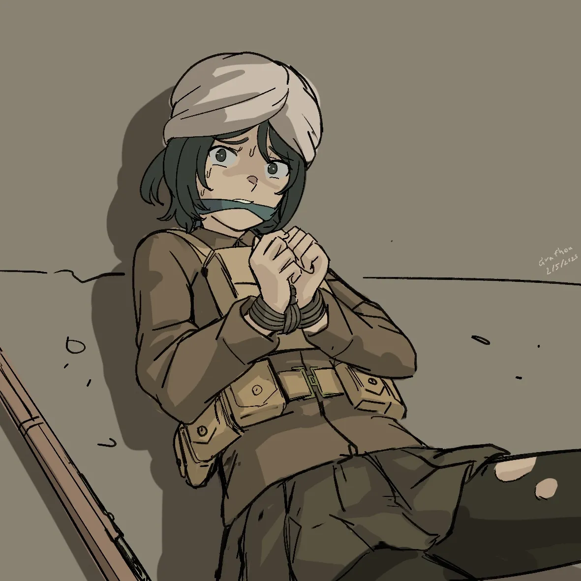Tied soldiers girls page 1 full