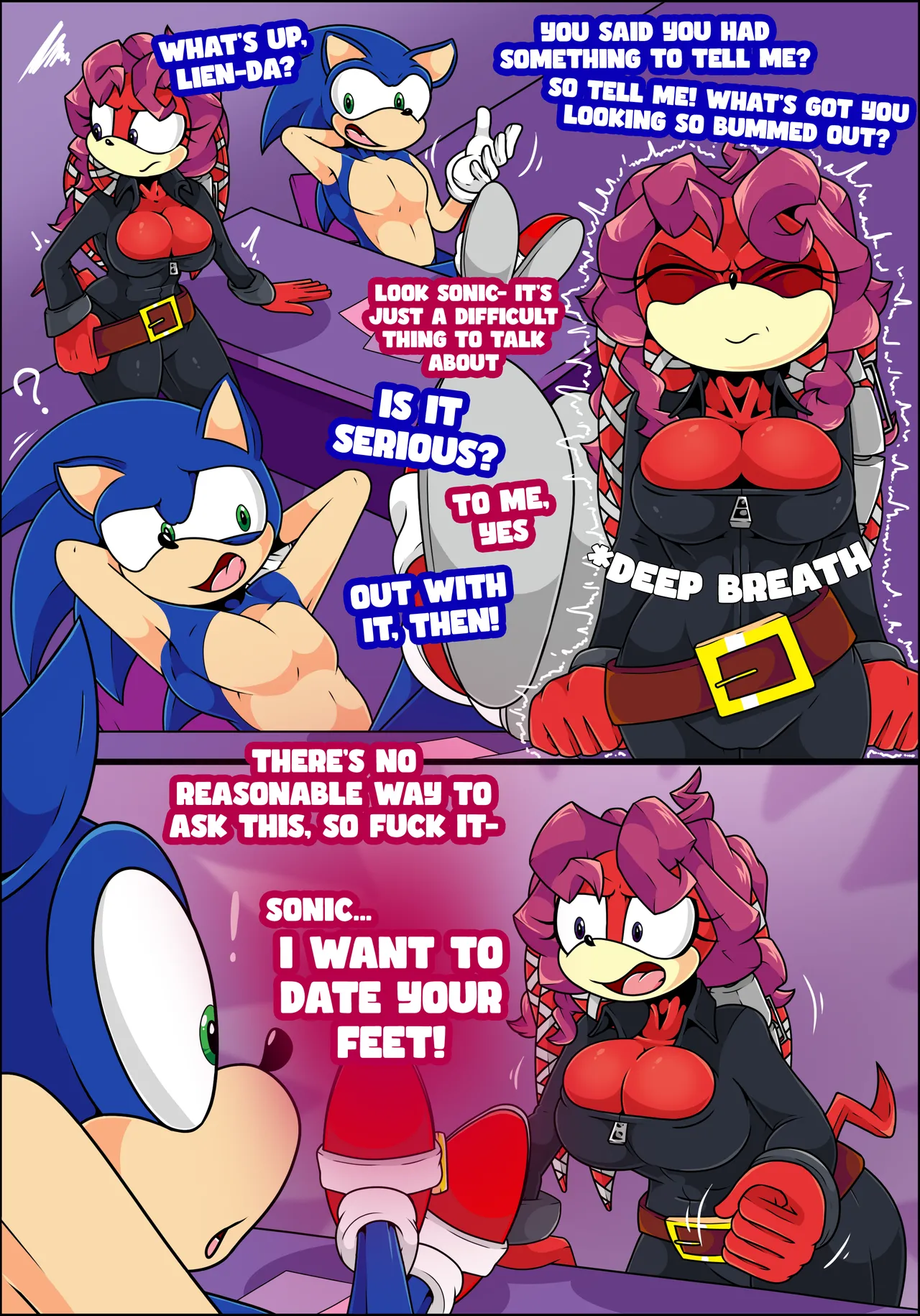 Sonic... I want to Date your Feet! page 2 full