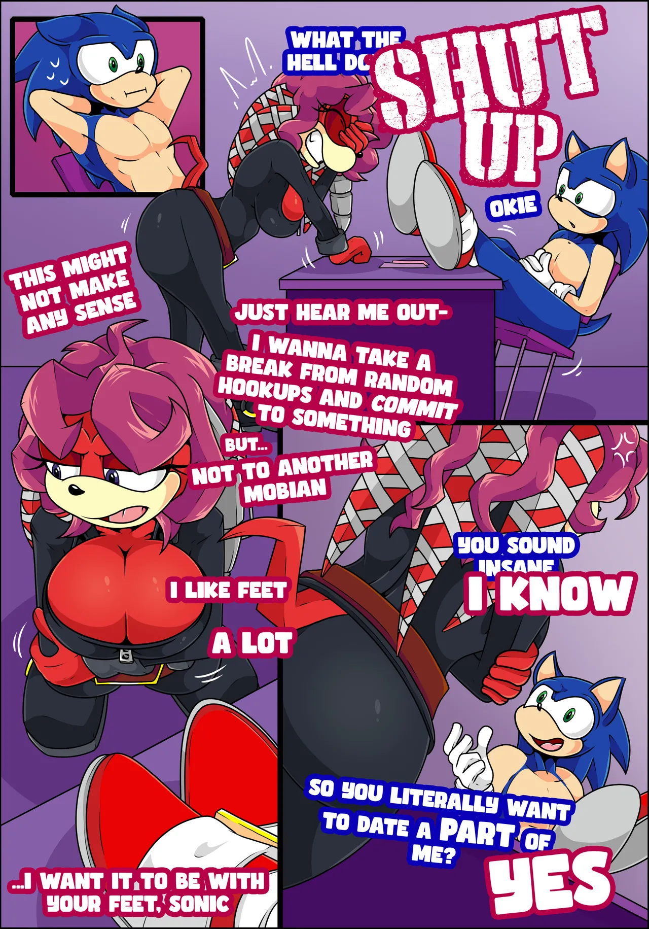 Sonic... I want to Date your Feet! page 3 full