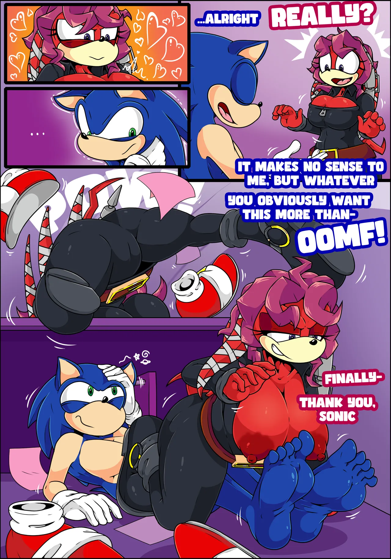 Sonic... I want to Date your Feet! page 4 full