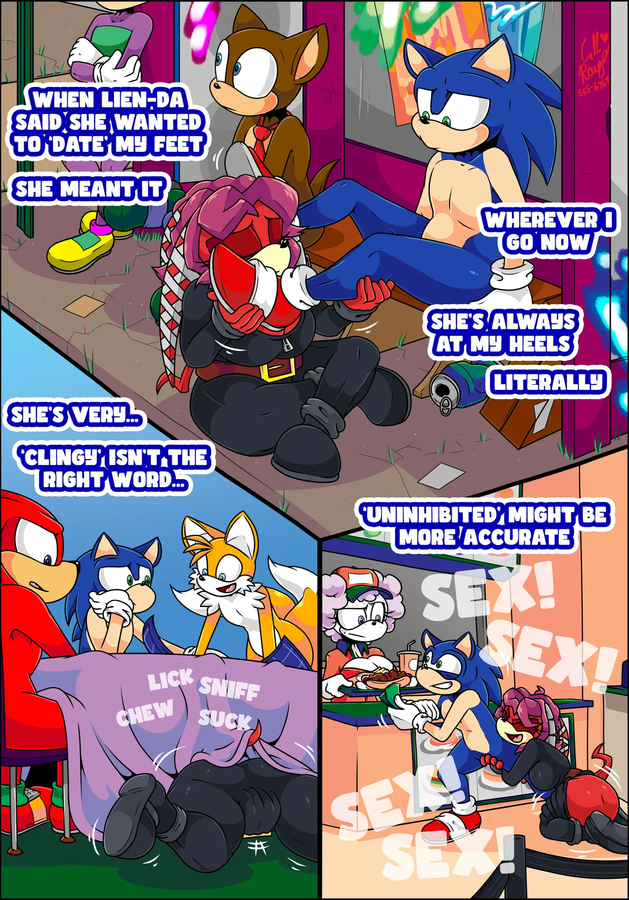 Sonic... I want to Date your Feet! page 7 full