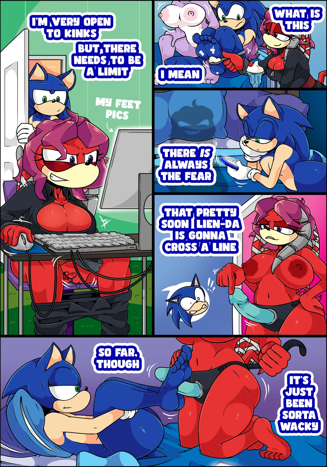 Sonic... I want to Date your Feet! page 9 full
