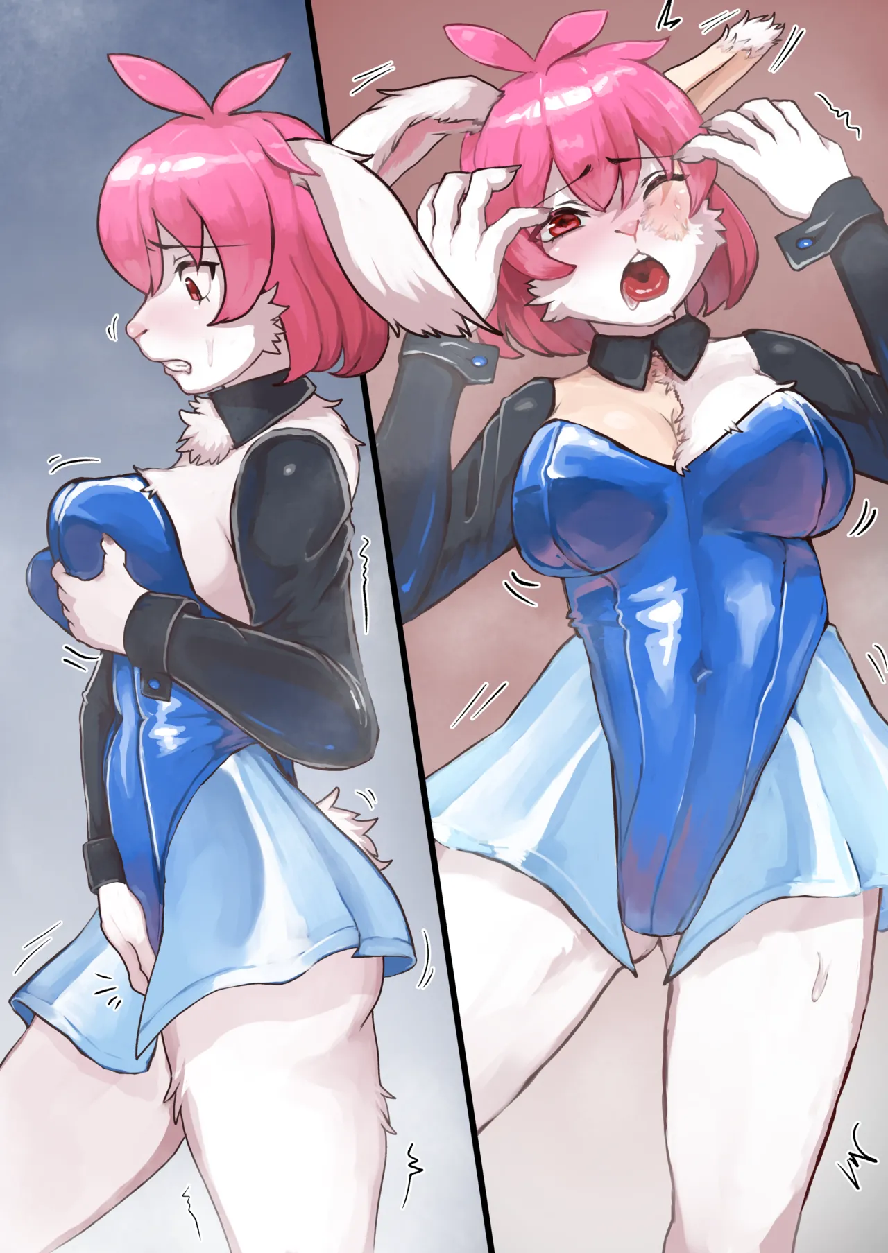 Bunny-themed rabbit female kemono transformation page 2 full