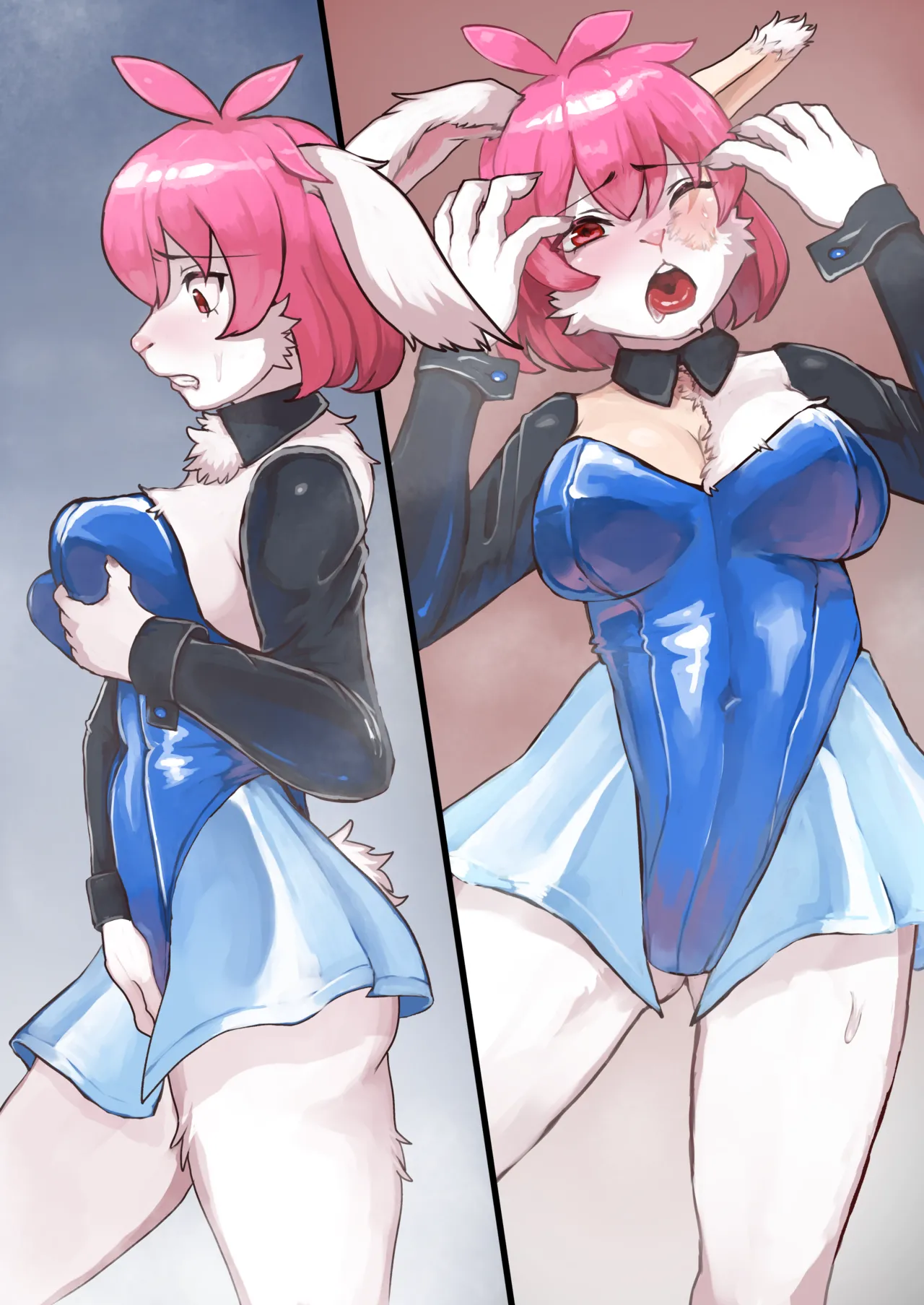 Bunny-themed rabbit female kemono transformation page 5 full