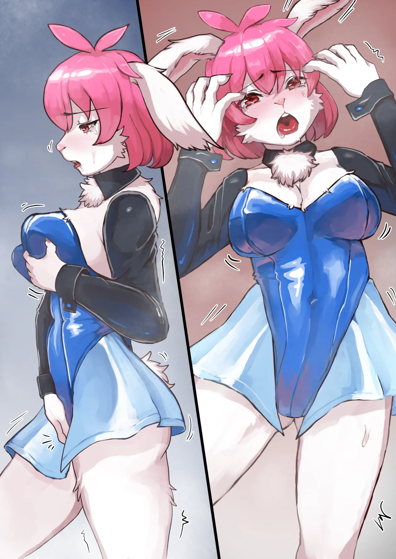 Bunny-themed rabbit female kemono transformation page 6 full