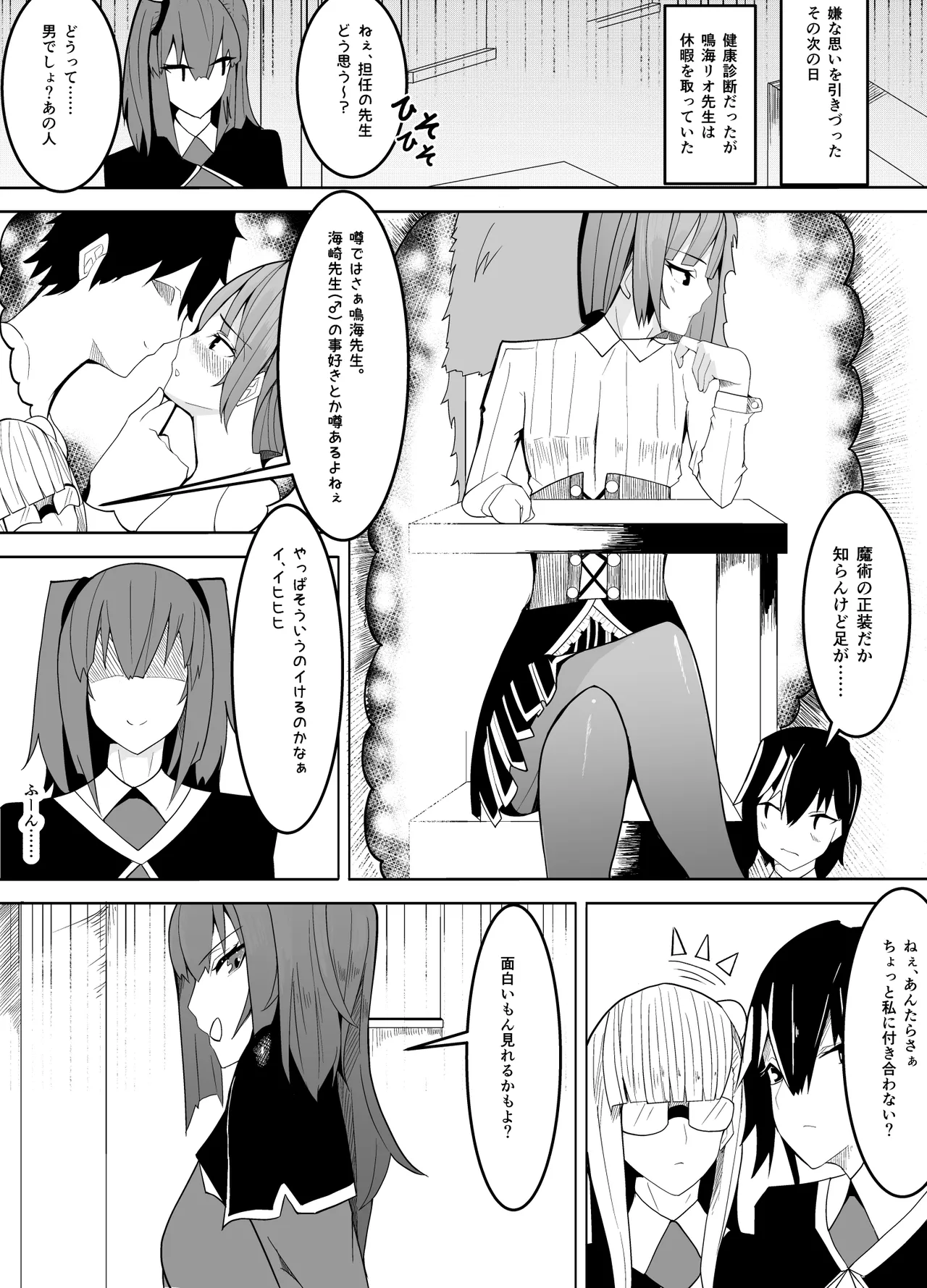 Male Teacher Targeted ~Scheme of Feminization~ page 4 full