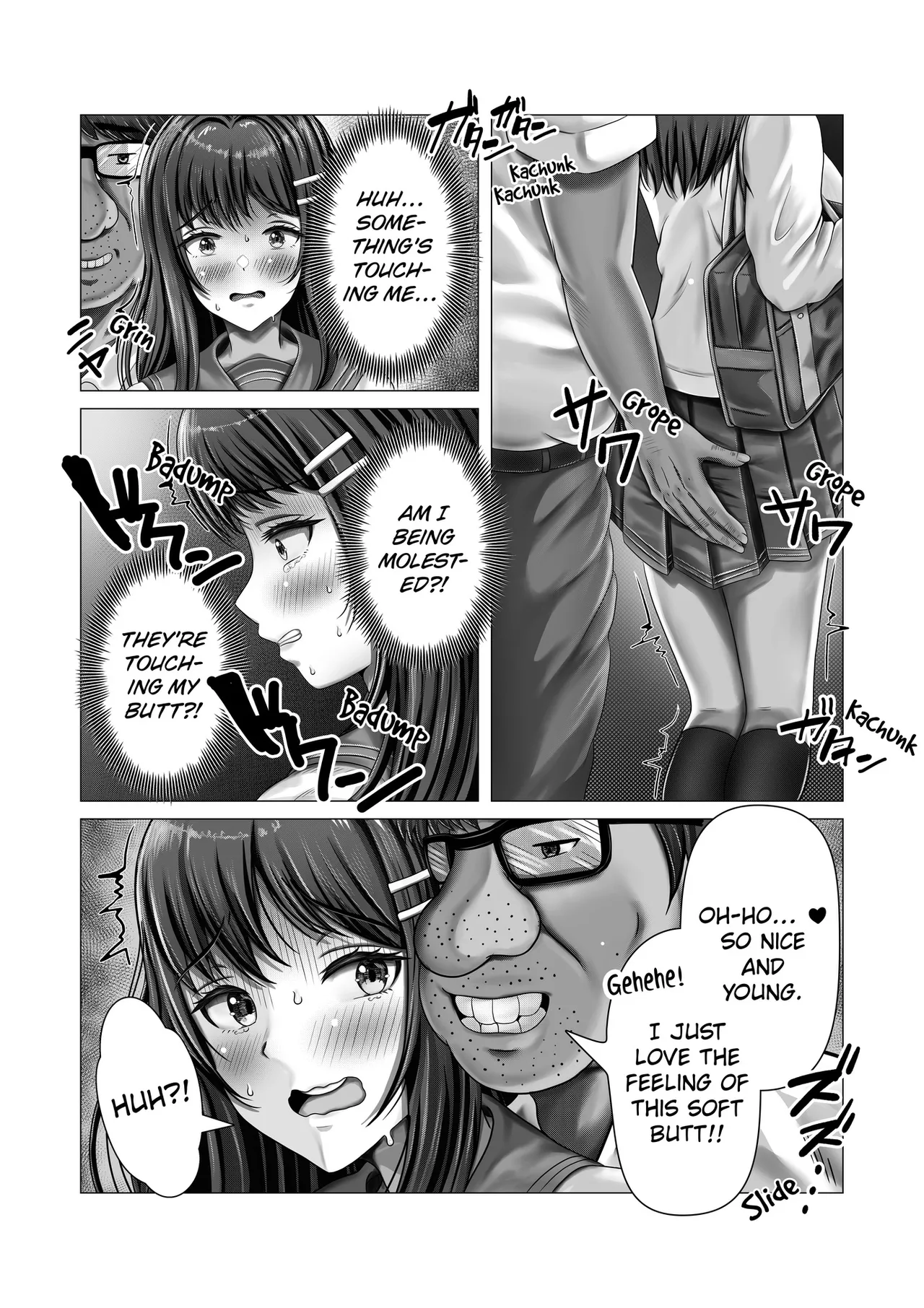 Chikan Oji-san Choukyou Nikki | Being Molested and Trained by an Old Man. page 8 full