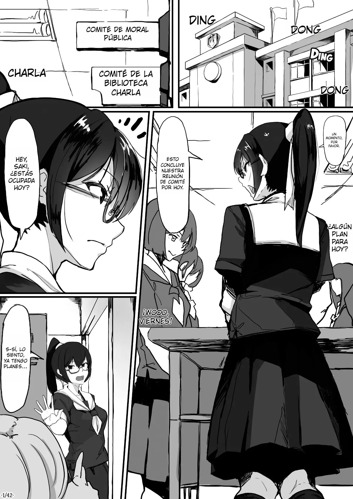 Fuuki Iinchou wa Kusuri ni Yowai 2｜La Presidenta de Moralidad no Aguanta las Drogas 2 page 2 full
