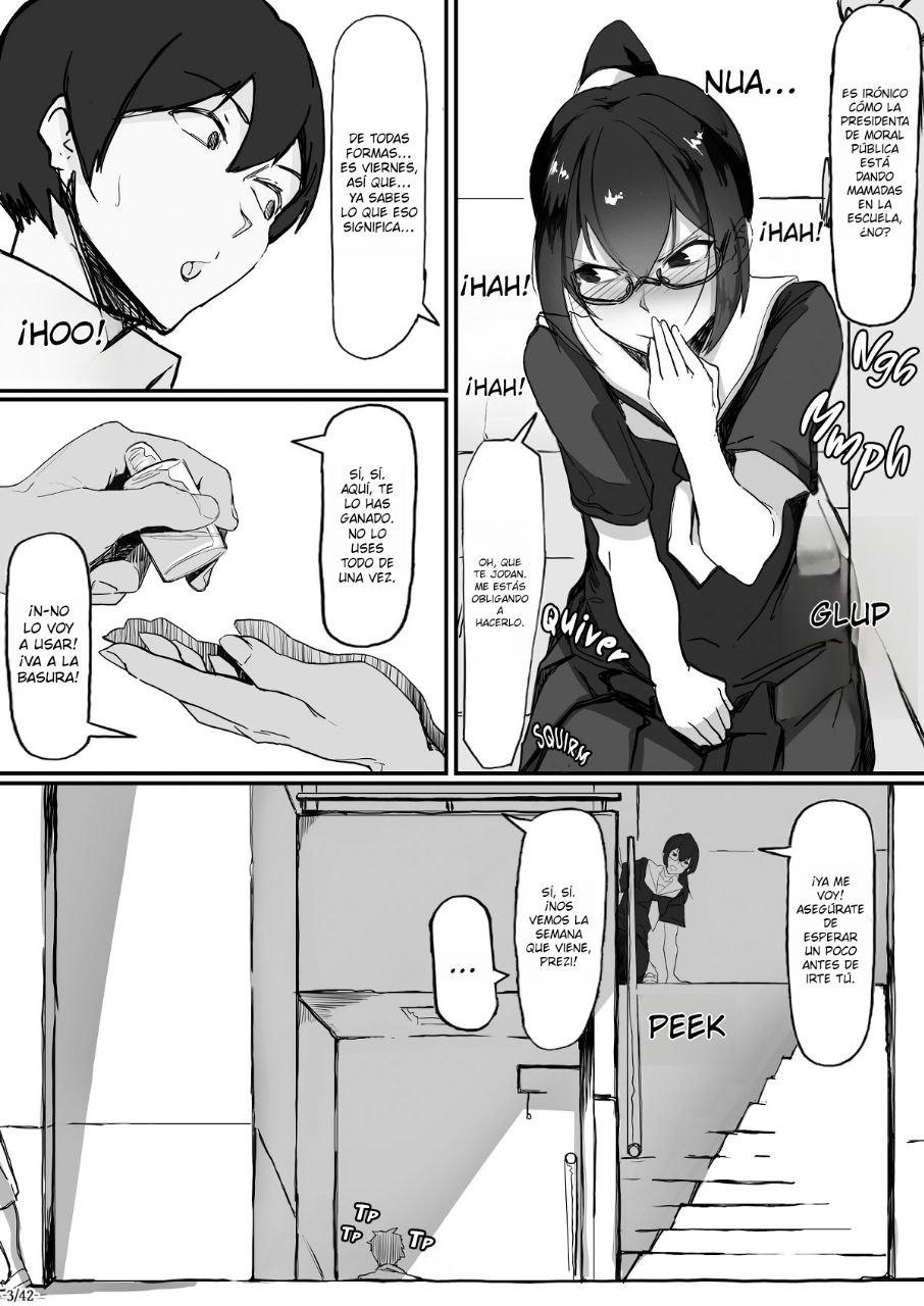 Fuuki Iinchou wa Kusuri ni Yowai 2｜La Presidenta de Moralidad no Aguanta las Drogas 2 page 4 full