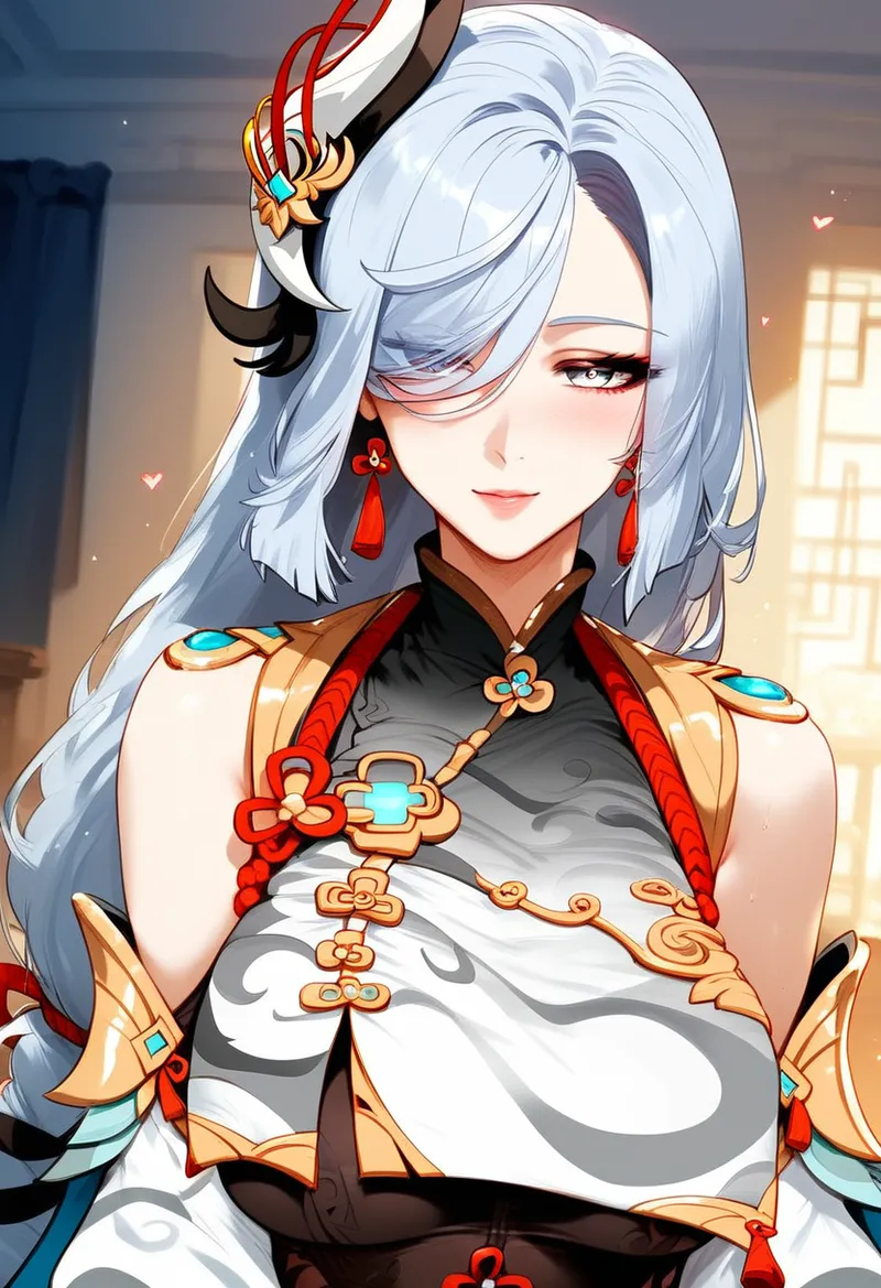 Shenhe - Genshin Impact - Ai generated page 1 full