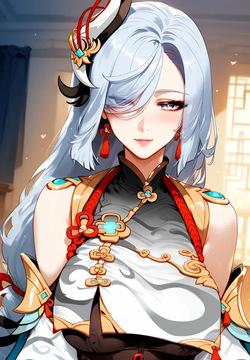 Shenhe - Genshin Impact - Ai generated