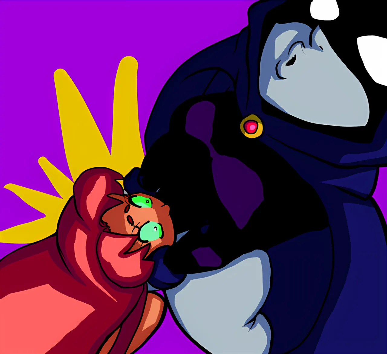 Raven and Jinx Vs Starfire page 5 full