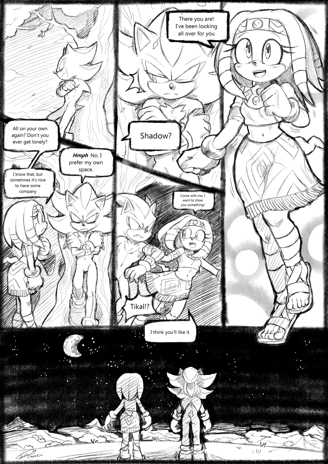 Shadow &amp; Tikal page 1 full