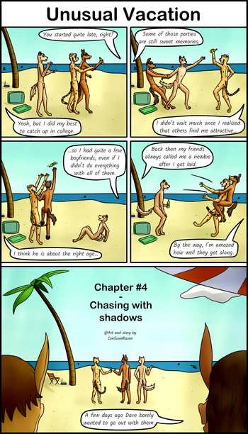 Unusual Vacation #4 - Chasing with shadows cover