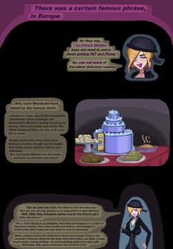 Delicious Cuisine and her growing Fat belly.