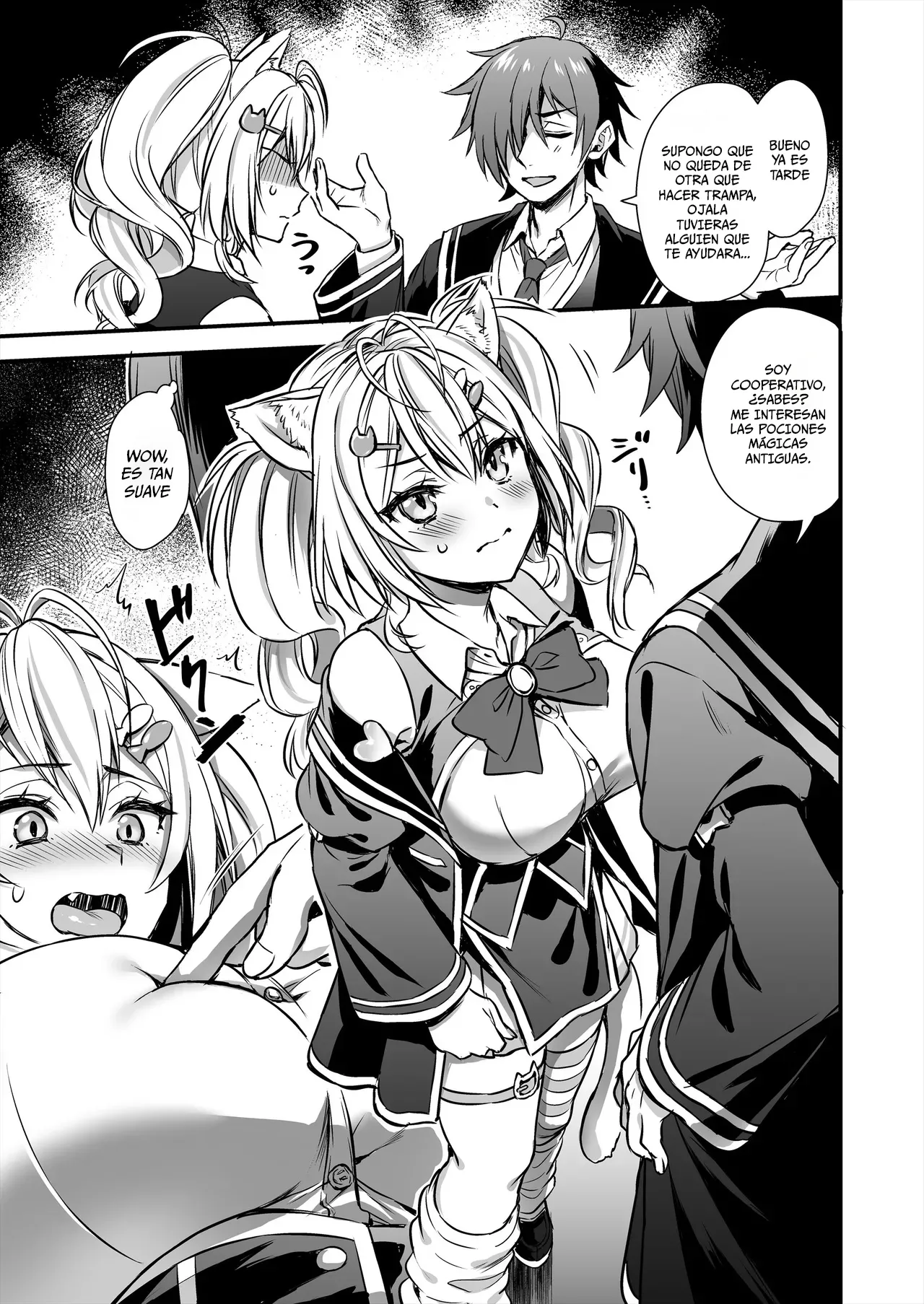 El desertor de la academia de magia 2. Descubrí el secreto de una chica con orejas de gato y le frote los pechos page 10 full