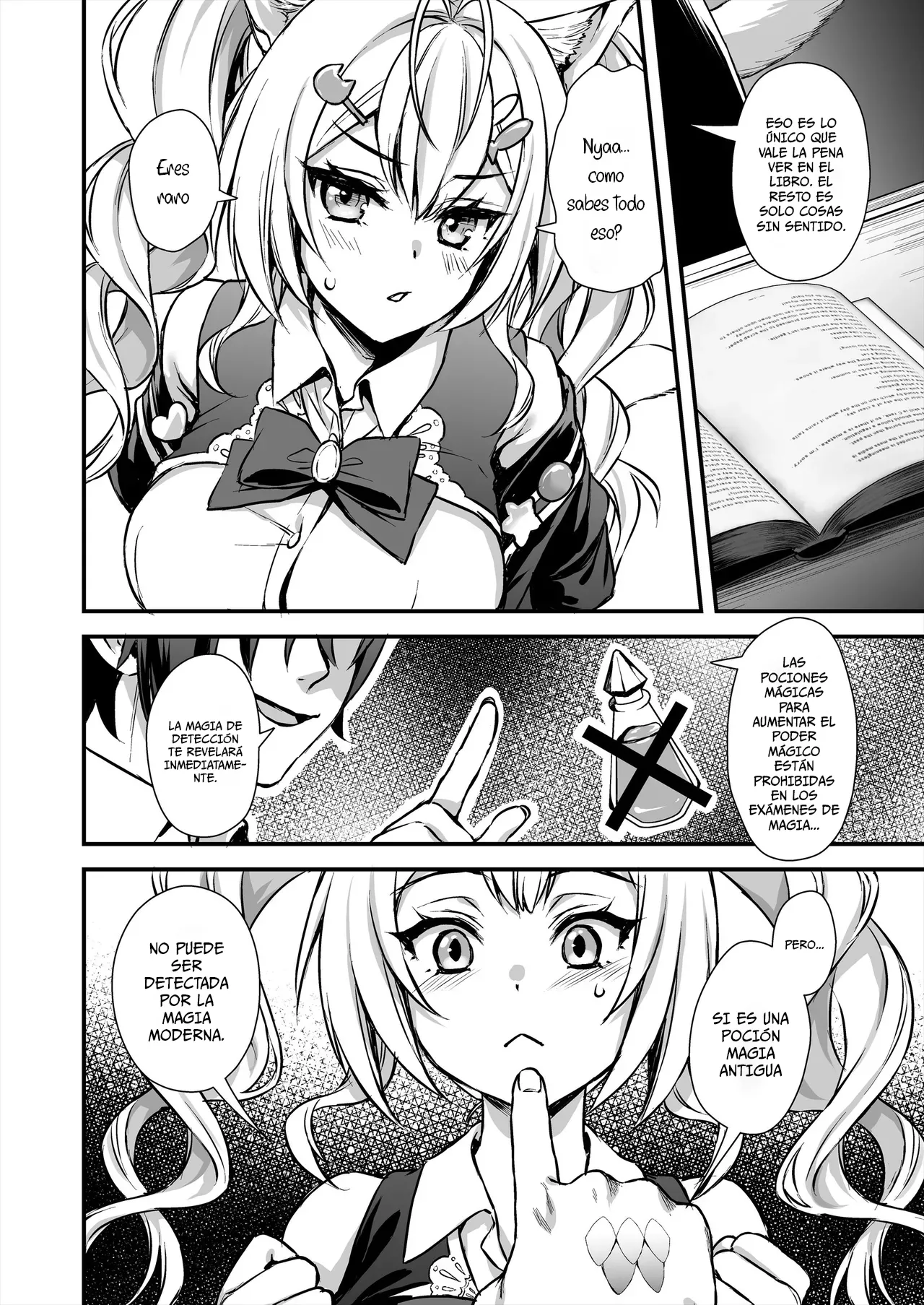 El desertor de la academia de magia 2. Descubrí el secreto de una chica con orejas de gato y le frote los pechos page 7 full