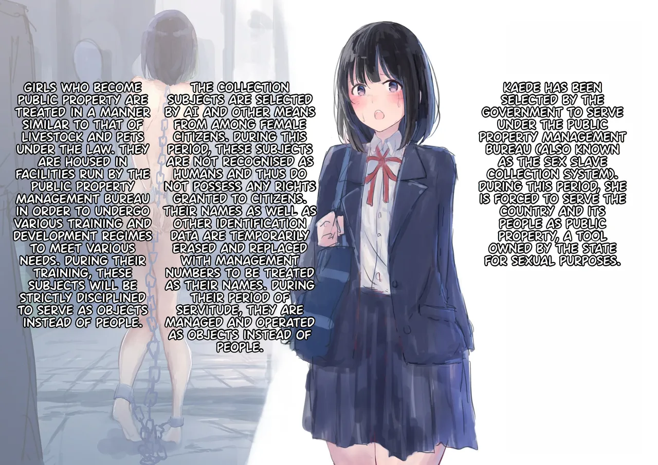 Kouyuubutsu Shoujo 1 &amp; 2  ~Kuni kara Jinken o Hakudatsu Saremono to Shite Atsukawareru Onnanoko no Hanashi~ | Public Property Girls 1 &amp; 2 ~A Story About Girls Who Are Stripped Of Their Human Rights By The Country And Treated As Objects~ Compilation page 3 full