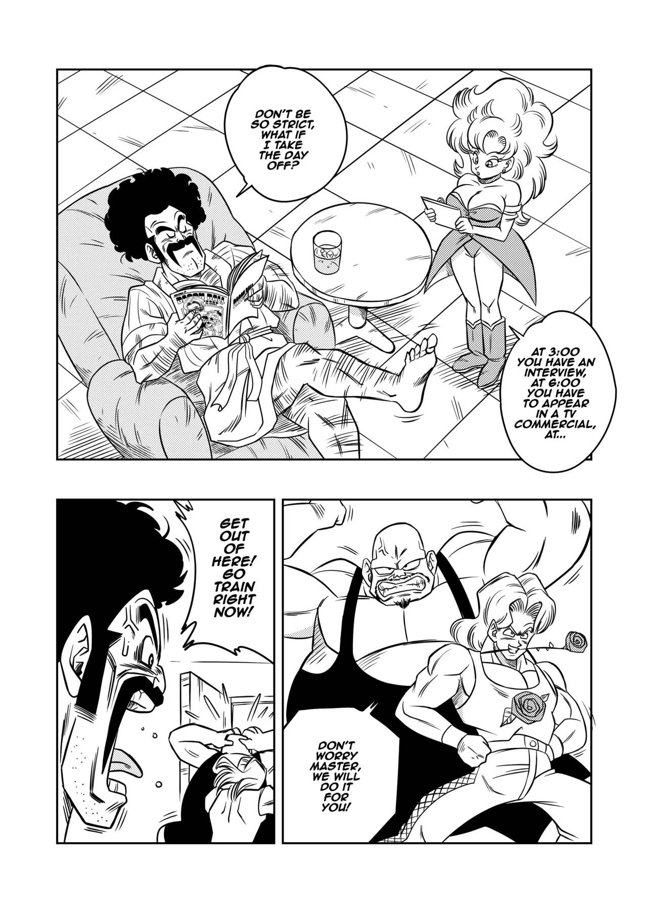 Mr. Satan's Secret Training page 3 full
