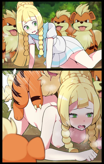 Lillie X Growlithe cover