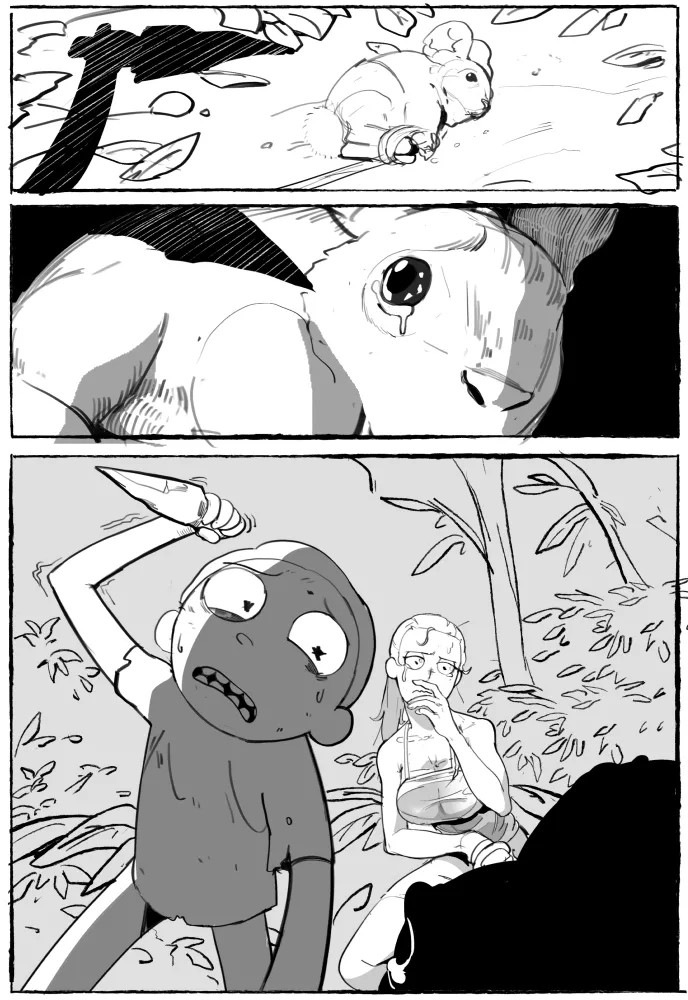 That Time me and my younger brother got stranded in some alien planet and can't get back home. Also I'm secretly attracted to him and I think he is attracted to me too. But I can't say anything- page 6 full