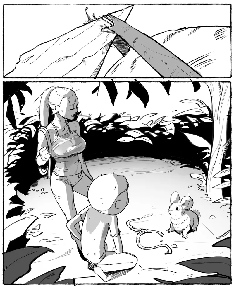 That Time me and my younger brother got stranded in some alien planet and can't get back home. Also I'm secretly attracted to him and I think he is attracted to me too. But I can't say anything- page 7 full