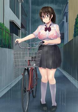 Transparent raincoat exposure