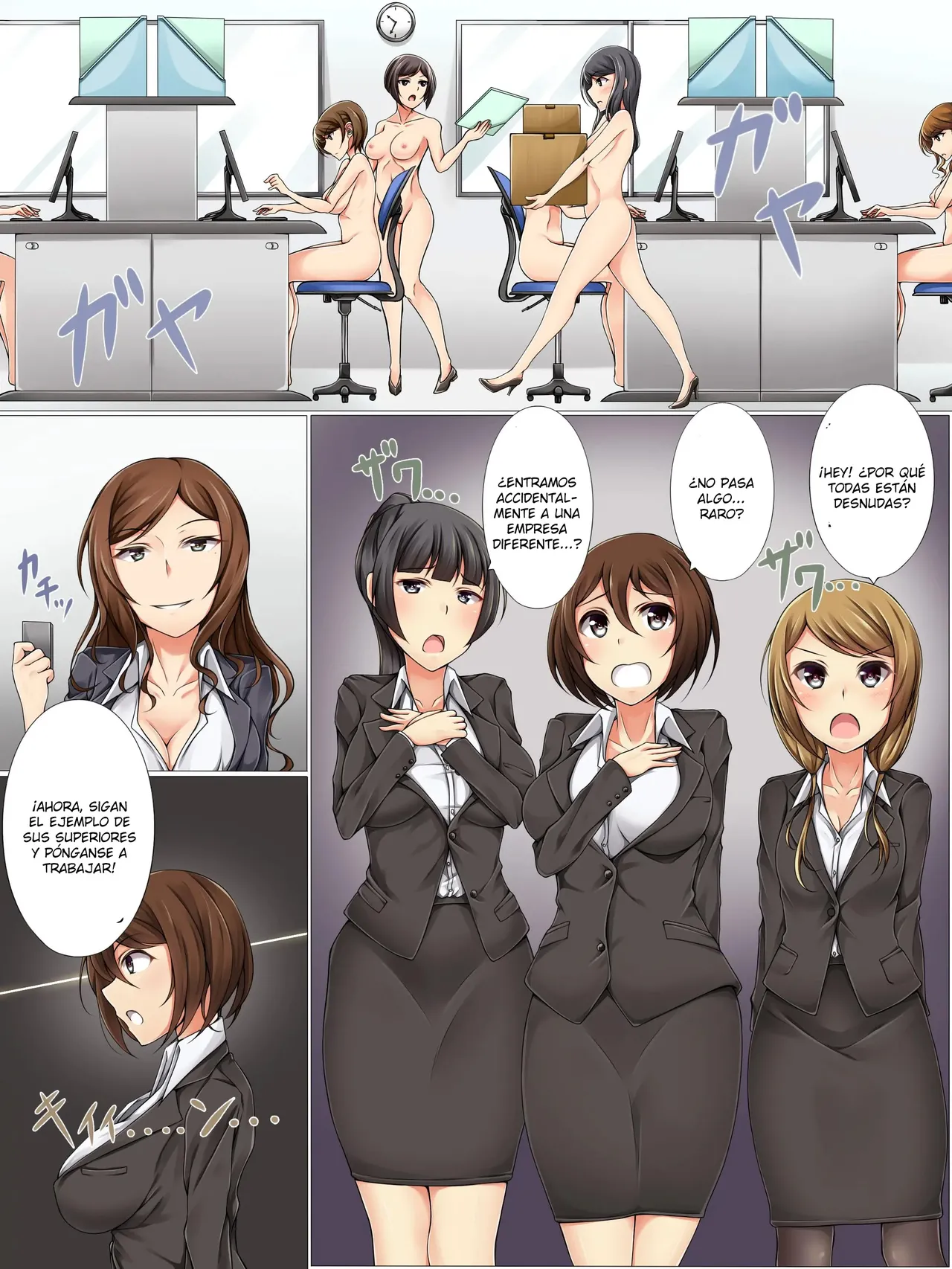 Shinsotsu Saimin Kenshuu ~ Shachou no Meirei wa Zettai no Shachiku Choukyou｜Iniciación a la Hipnosis para Nuevas Empleadas ~ El Adoctrinamiento de Esclavas Corporativas donde las Órdenes del Presidente son Absolutas page 4 full