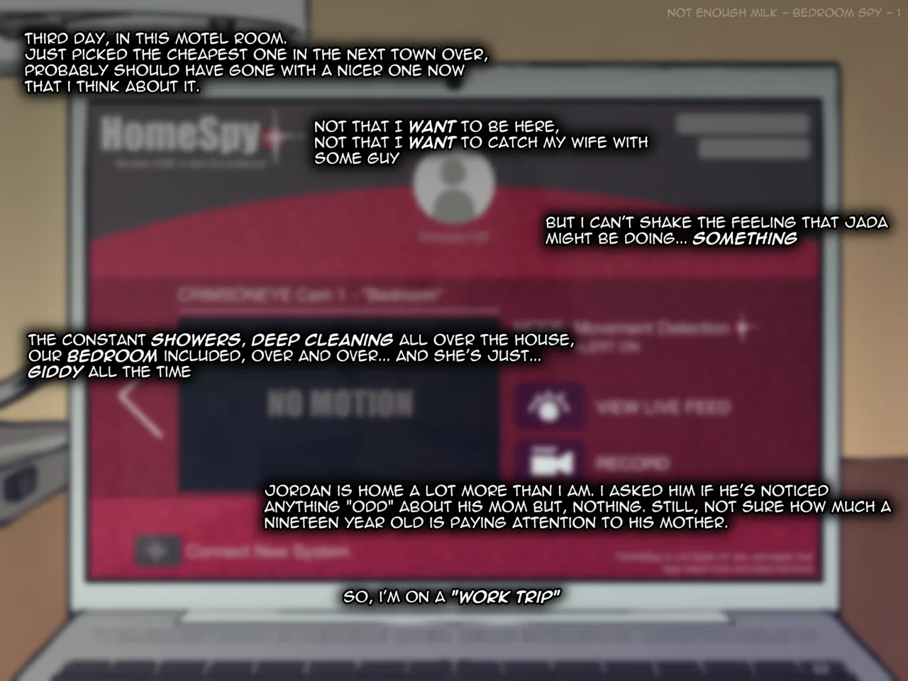 not enough milk - bedroom spy page 1 full