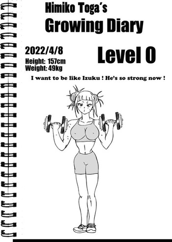 Himiko Toga's growing diaries cover
