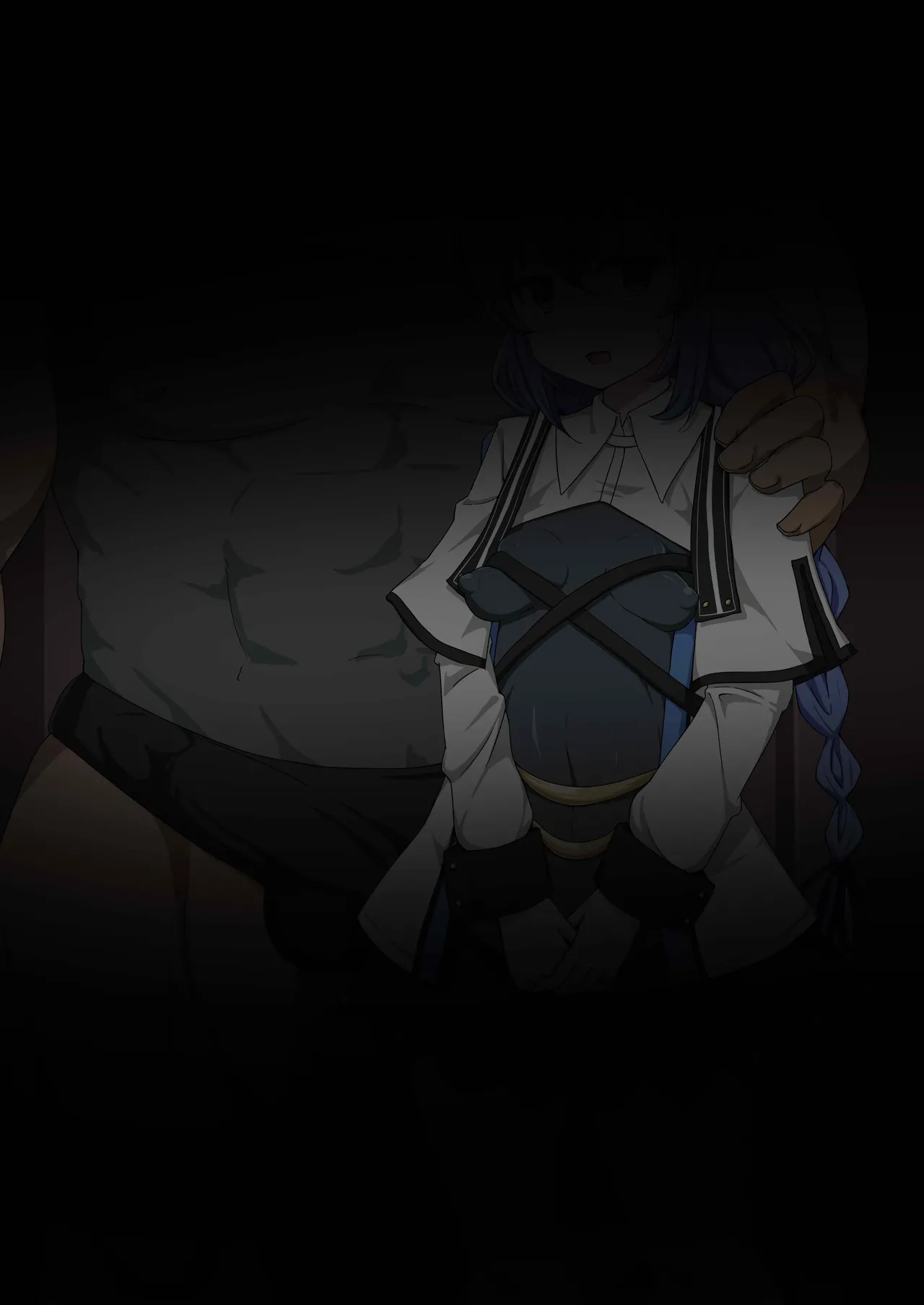 弟子の治療のために知らない男にオマンコをいじられるロキシー（無色転生～異世界ひとつ屋根の下） page 9 full