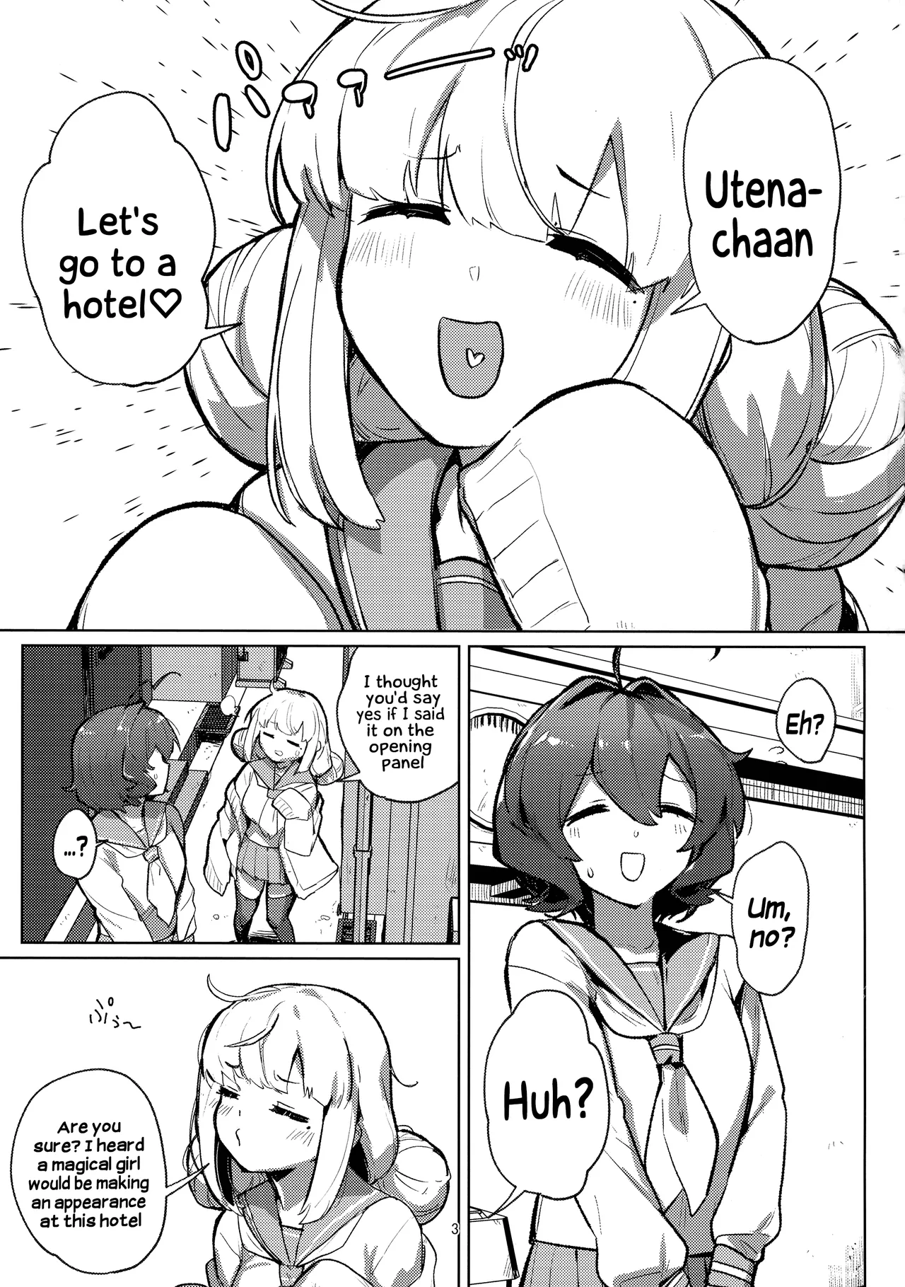 Ah hotel ni mahou shoujo ga | A Magical Girl at the "Aahn!" Hotel page 3 full