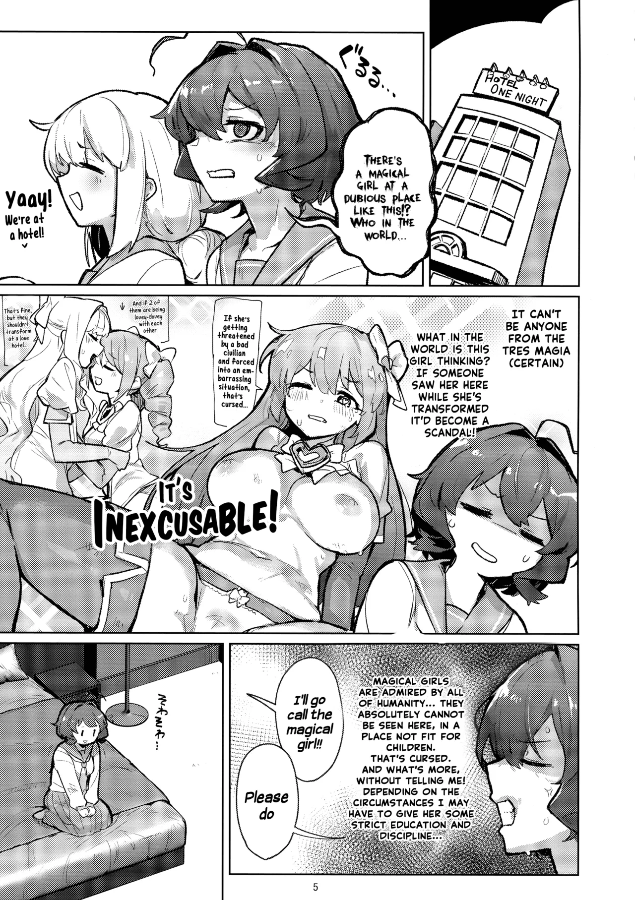 Ah hotel ni mahou shoujo ga | A Magical Girl at the "Aahn!" Hotel page 5 full