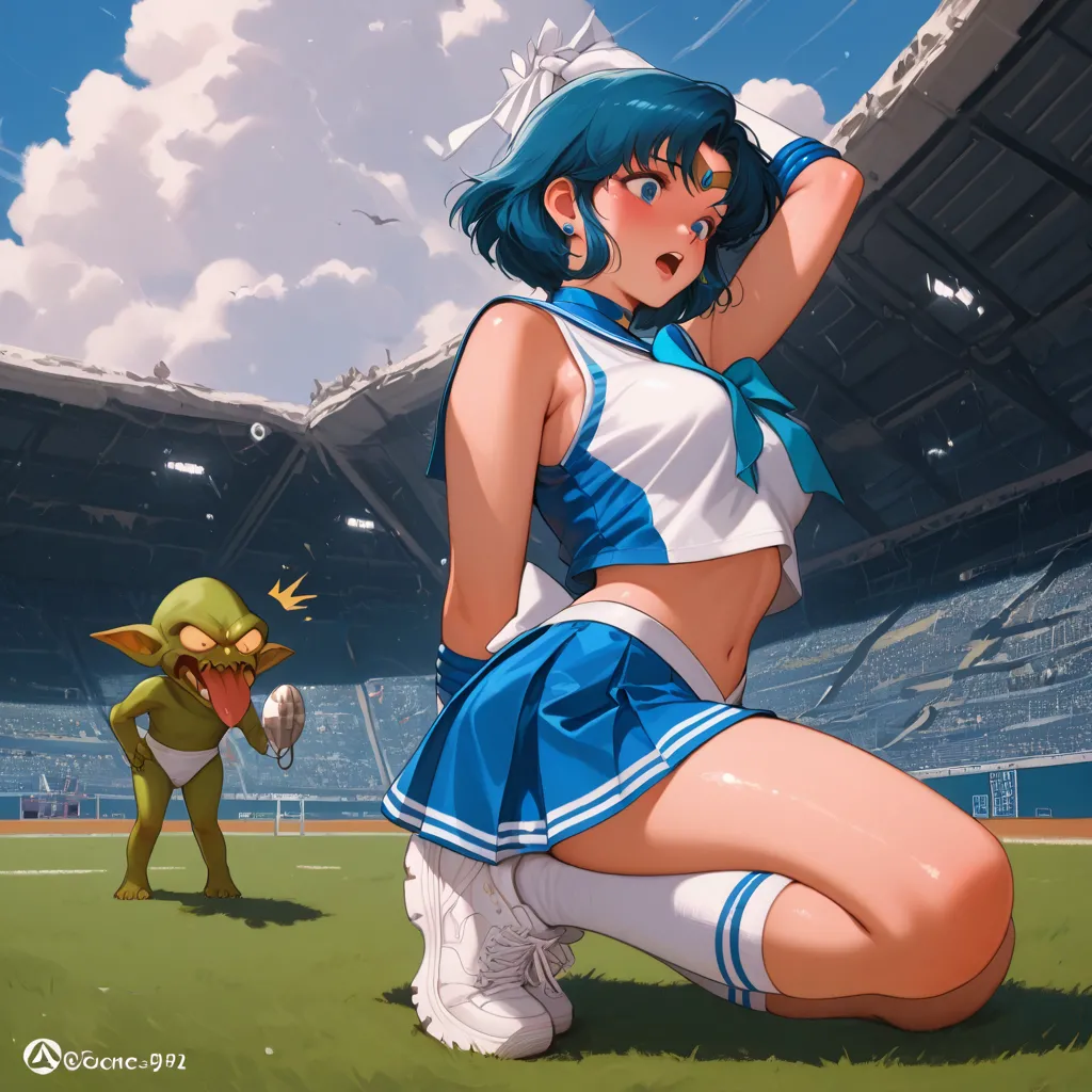 Sailor Mercury cheerleader page 5 full