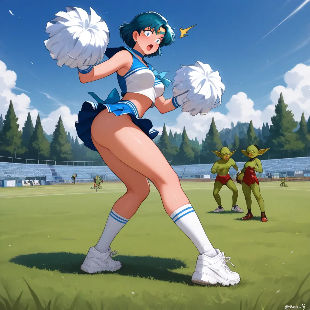 Sailor Mercury cheerleader page 6 full