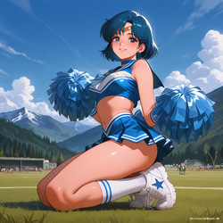 Sailor Mercury cheerleader
