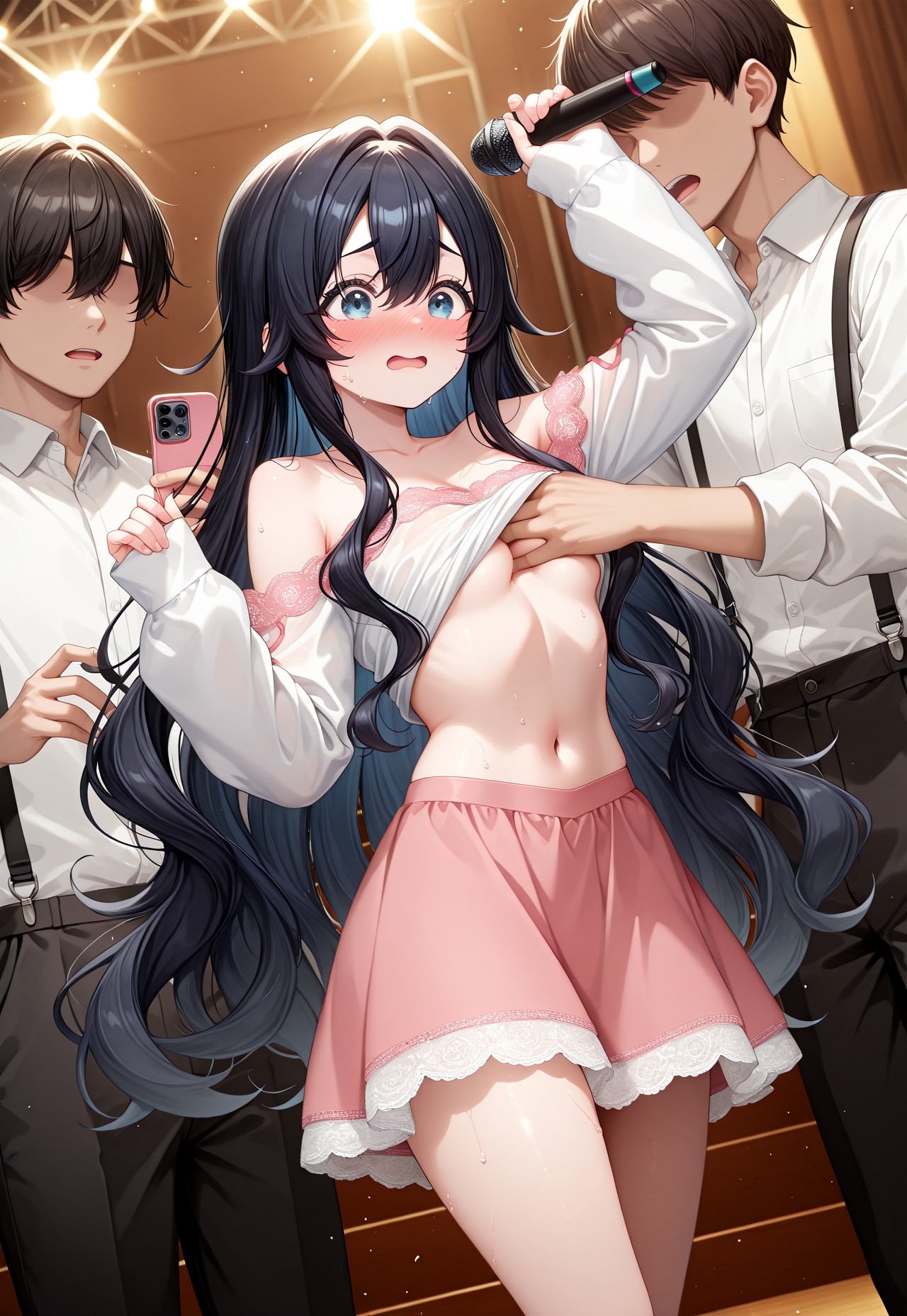ON STAGE TEASE – SHIZUKA SHEER DRESS ASSISTED EXPOSURE page 8 full