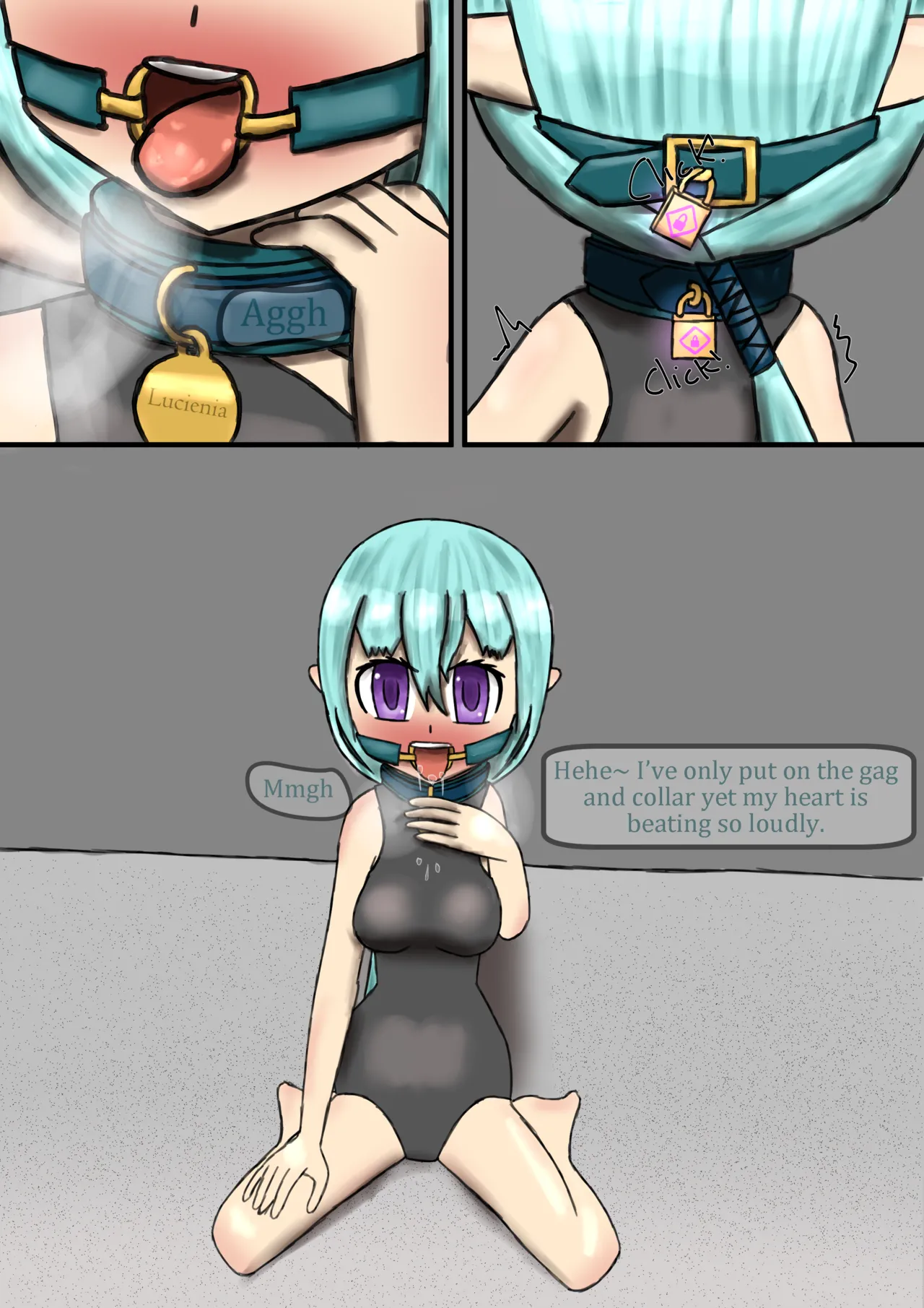 Lucienia's Petsuit Selfbondage page 2 full