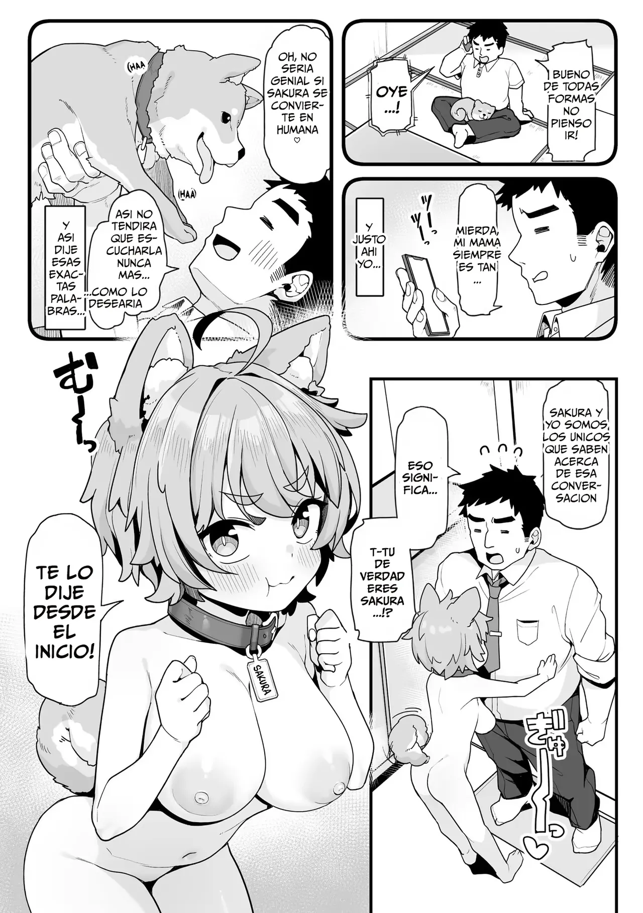 Sakura to Asobo! ~Chiccha Kawaii Joshi ni Henshin shita Aiken to Wanwan Koubi Therapy~｜¡Juega con Sakura! Guau Guau ~Terapia Sexual con Mi Perrita que Se Convierte en una Linda y Pequeña Chica~ page 6 full