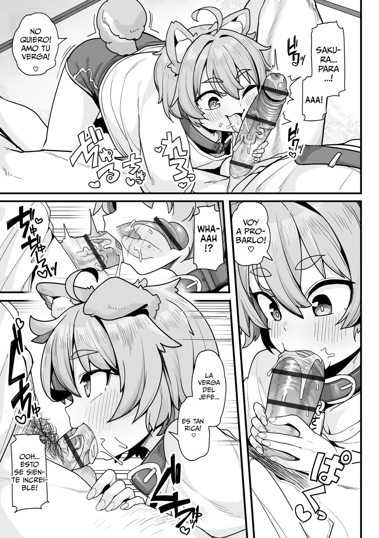 Sakura to Asobo! ~Chiccha Kawaii Joshi ni Henshin shita Aiken to Wanwan Koubi Therapy~｜¡Juega con Sakura! Guau Guau ~Terapia Sexual con Mi Perrita que Se Convierte en una Linda y Pequeña Chica~ page 9 full